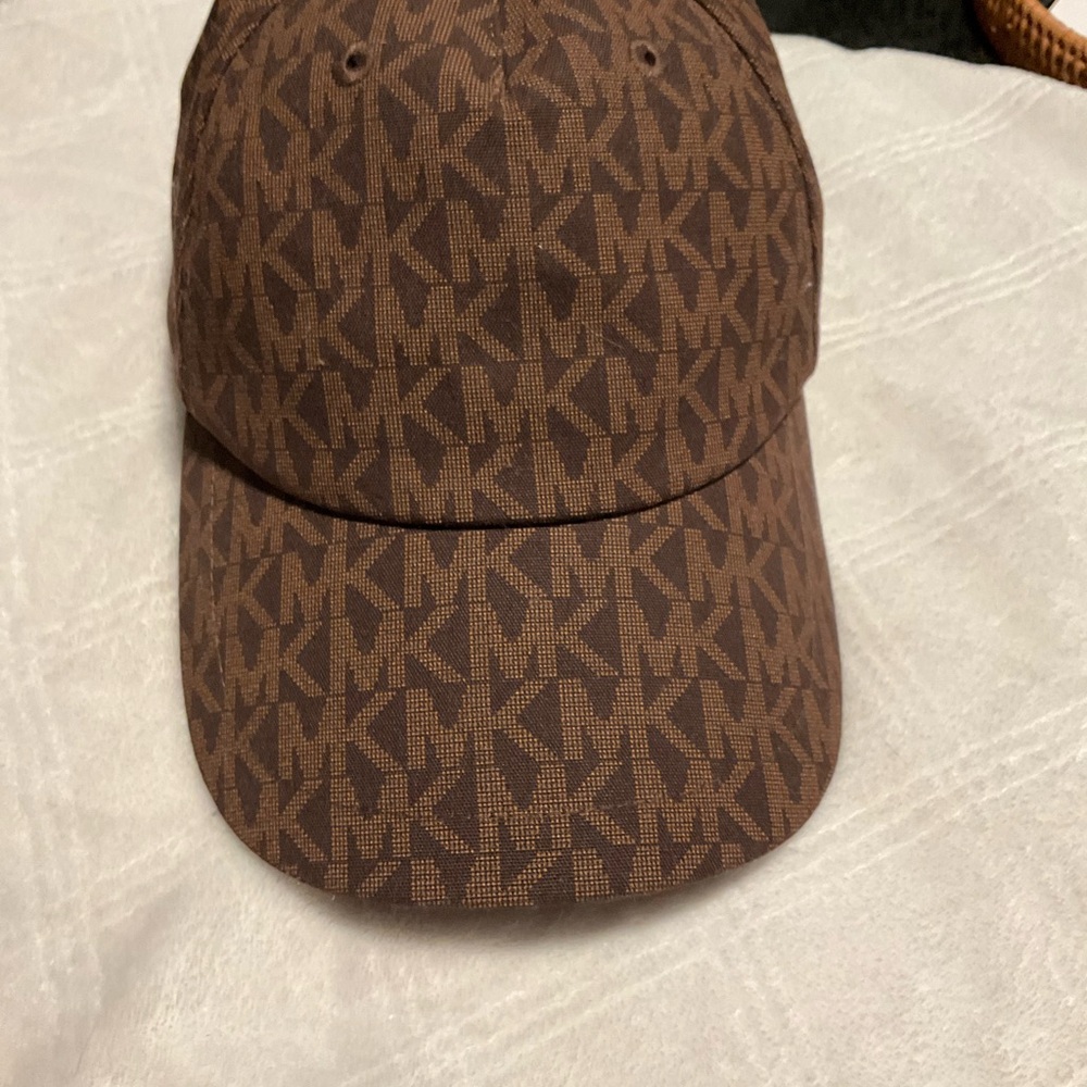 MK Brown Patterned Cap